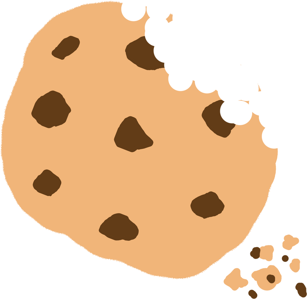 Cookie on White Background