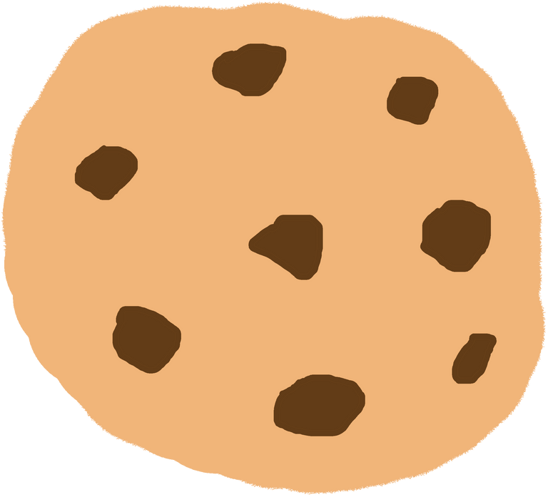 Cookie on White Background